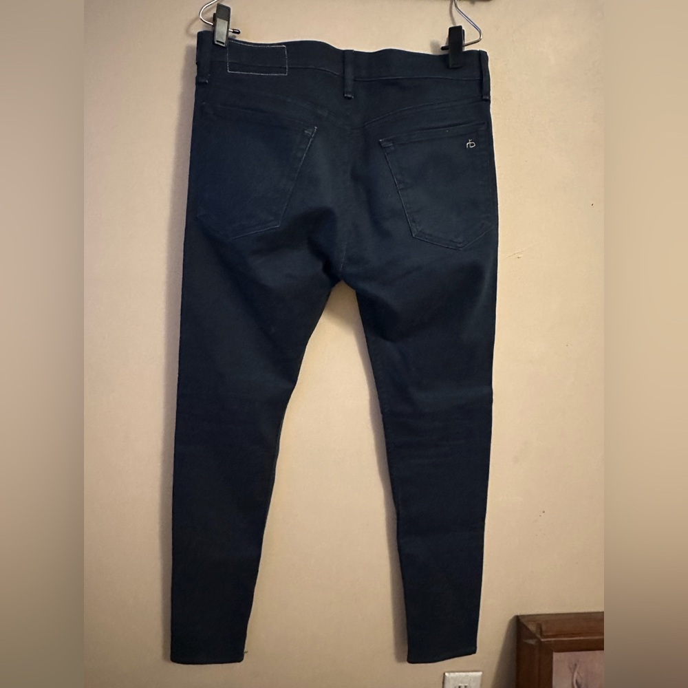 rag & bone Men's Navy Skinny Jeans - Picture 2 of 3